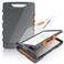 Sooez Original Clipboard with 2 Storage Pen Holder Heavy Duty Clip Boards 85x11 with Dual Storage Clearview Dry Erase Coach Clipboard with Real Hinge High Capacity School Office Supplies