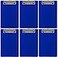 Trade Quest Memo Clipboard 6 x 9 Low Profile Clip Plastic 6Pack Dark Blue