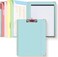 HAUTOCO Clipboard Folio with Refillable Notepad for Letter Size 11 x 85 5 Dividers with 10 Pockets Elastic Pen Holder and File Folder Labels Spiral Nurse Clipboard ArtboardBlue