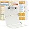 Cooperwin Clipboards Nursing Clipboard Trifold Foldable 3 Layers Aluminum Nurse Clipboards with Nursing Edition Cheat Sheets Folding Pocket Size for Students Nurses and Doctors Light G