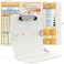 Cooperwin Clipboards Nursing Clipboard Trifold Foldable 3 Layers Aluminum Nurse Clipboards with Nursing Edition Cheat Sheets Folding Pocket Size for Students Nurses and Doctors Light G