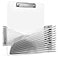 Kiggos 25 Pack Acrylic Clear Clipboards Bulk Plastic Clipboard with Low Profile Metal Clip 125 x 9 Inch Letter Size Classroom Set with Hanging Hook Holds 100 Sheets