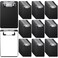 Zhehao 60 Pack Bulk Mini Clipboards 4 x 6 Inch Memo Small Clipboards Plastic Check Presenters for Restaurants Pocket Small Notepads Receipts Tickets for Office Cafe Shopping ListBlack