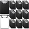 Zhehao 60 Pack Bulk Mini Clipboards 4 x 6 Inch Memo Small Clipboards Plastic Check Presenters for Restaurants Pocket Small Notepads Receipts Tickets for Office Cafe Shopping ListBlack