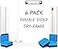 SCRIBBLEDO Dry Erase Clipboards Pack of 6 Durable DoubleSided 9x12 White Clipboard with 6 Dry Erase Erasers White Board Clipboard with Low Profile Clip for School Classroom and Home Use