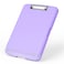 Rimilak Plastic Clipboard with Storage 85 x 11 High Capacity Folio Nursing Case with Pen Holder Size 142 x 96 x 12 Folder SideOpening for Classroom Teacher Student Smooth Writing Purple