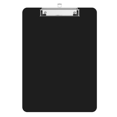 Macroclo Plastic Clipboards A4 Black Clip Board 85x11 for Classroom Students Kid Woman Size 9 x 125 with Low Profile Clip Office School Supply