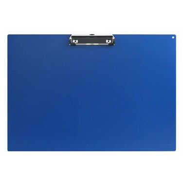 Acocony 11x17 Clipboard Landscape with Ruler Extra Large Clipboard Low Profile Clip 11 x 17 Clipping Board Plastic Blue Pack of 1