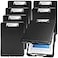 Epakh 7 Pcs Clipboard with Storage Bulks Plastic Storage Foldable Nursing Clipboard with Low Profile Clip for Student Teacher Nurse Employee 95 x 135 Inch