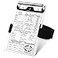 Eaasty 1 Set Pilot KneeboardVfr Aviation KneeboardAluminum Pilot Writing Board Notepad Clipboard with Pen Holder Knee Boards with Elastic Strap for Flying Writing Accessories Gifts