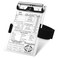 Eaasty 1 Set Pilot KneeboardVfr Aviation KneeboardAluminum Pilot Writing Board Notepad Clipboard with Pen Holder Knee Boards with Elastic Strap for Flying Writing Accessories Gifts