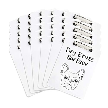Blue Summit Supplies 30 Pack Dry Erase Clipboard Whiteboard Clipboard for Classroom White Board with Front Surface and Low Profile Clip Designed for Classroom and Business Use