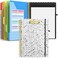 Sooez Clipboard with Refillable Notepad Clipboard Folder with 10 Storage Pockets for Letter Size Spiral Clipboard Notebook Cute Portfolio for School Office Nursing