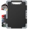 Sooez Toughest Clipboard with Storage Internal Pen Pouch Included Letter A4 Size Shockproof Heavy Duty Plastic Clip Boards 85x11 High Capacity Clipboards Box Case for Contractor Trucker Driver