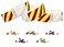 Qubiband Wristbands Made Out of Tyvek Striped 500 Pack 34 Wristbands for Events RedYellow 500 Pack
