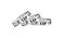 Wristco 500 WristCo Holographic Silver VIP Plastic Wristbands Wristbands for Events