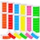 Tudomro 2400 Pack Neon Paper Wristbands Bulk Waterproof Lightweight Adhesive Concert Events Party for Hand Wrist Arm IdentificationMulticolor