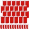 Tudomro 2400 Pack Neon Paper Wristbands Bulk Waterproof Lightweight Adhesive Concert Events Party for Hand Wrist Arm IdentificationRed