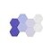 LAJAR 8 Pcs Hexagon Felt Bulletin Board Tiles Self Adhesive Felt Pin Board Wall Tiles for Photos Pictures Memos Purple