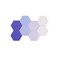 LAJAR 8 Pcs Hexagon Felt Bulletin Board Tiles Self Adhesive Felt Pin Board Wall Tiles for Photos Pictures Memos Purple