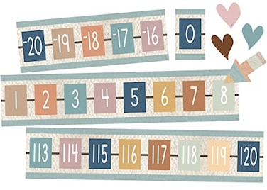 Teacher Created Resources Everyone is Welcome Number Line 20 to 120 Bulletin Board TCR7164