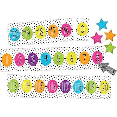 Teacher Created Resources Brights 4Ever Number Line 20 to 120 Bulletin Board TCR6922