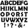 Qyeahkj 150 PCS Large 6 Bulletin Board Letters Set Black Classroom Alphabet Cutout Letter for Bulletin Board Display Home School A Great Helper to Inspire Students Learning Interest