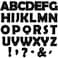 Qyeahkj 150 PCS Large 6 Bulletin Board Letters Set Black Classroom Alphabet Cutout Letter for Bulletin Board Display Home School A Great Helper to Inspire Students Learning Interest