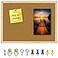 OWLKELA Cork Board 146X 11 Notice Pin Board Memo Board Vision Board Bulletin Board for Office Classroom or Home Mounting Hardware and Push Pins Included Wooden Frame