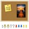 OWLKELA Cork Board 146X 11 Notice Pin Board Memo Board Vision Board Bulletin Board for Office Classroom or Home Mounting Hardware and Push Pins Included Wooden Frame
