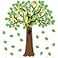 Yexiya 189 Pcs Classroom Tree Bulletin Board Set Summer Lemon Tree Bulletin Board Decor with Polka Dot Leaves Cutouts Lemon Cutouts for School Classroom Chalkboard Wall Decor