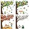 MALLMALL6 198Pcs Classroom Tree Bulletin Board Decor Seasonal Tree Summer Autumn Winter Spring Cutouts Border Set Four Seasons Chalkboard Wall Decorations for Kindergarten Elementary School Home