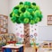 Mooliwe Classroom Tree Bulletin Board Set DIY 3D Cardboard Tree with Paper Pom Poms Kraft Craft Bulletin Board Wall 3D Decorations for School Elementary Teacher Chalkboard Green8 10 12 Inch