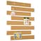 GoTiling Cork Board for Walls 8 Pack Felt Pin Board Bar Strips SelfAdhesive Lightweight Bulletin Board Cork Board for Office with 40 Push Pins No Damage for Wall