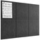 MaxGear Large Cork Board for Wall 36 x 24 Dark Gray Bulletin Board 6 Pack Felt Wall Tiles with Pushpins Cork Boards for Office Pin Board Tack Board Cork Boards
