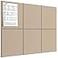 MaxGear Large Cork Board for Wall 36 x 24 Tan Bulletin Board 6 Pack Felt Wall Tiles with Pushpins Cork Boards for Office Pin Board Tack Board Cork Boards