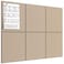 MaxGear Large Cork Board for Wall 36 x 24 Tan Bulletin Board 6 Pack Felt Wall Tiles with Pushpins Cork Boards for Office Pin Board Tack Board Cork Boards