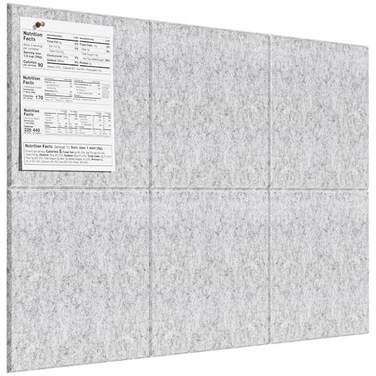 MaxGear Large Cork Board for Wall 36 x 24 Light Gray Bulletin Board 6 Pack Felt Wall Tiles with Pushpins Cork Boards for Office Pin Board Tack Board Cork Boards
