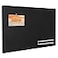 Lightomorrow Bulletin Board 24 x 18 inches Decorative Felt Pin Board Vision Board Cork Board Alternative for Wall Foldable Photo Board SelfAdhesive Vision Board Mood Board with 20 Pushpins Black