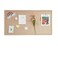 Bcabo Foldable Large Felt Bulletin Board 36 x 18 Decorative Picture Framed Display Board with 35 Rose Pins for School Home Kitchen Office Walls