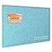Lightomorrow Bulletin Board 24 x 18 inches Felt Board Decorative Pin Board Cork Board Alternative for Wall Foldable SelfAdhesive Vision Board Mood Board with 20 Pushpins Turquoise Blue