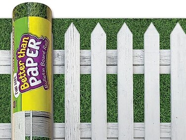 Teacher Created Resources Fun Size White Picket Fence Better Than Paper Bulletin Board Roll TCR77467