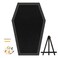 Gothvanity Coffin Pin Display Board Wooden Felt Bulletin Board for Table Top or Wall Gothic Decor for Home Office and School 17 x 11 Inches Black