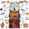 gisgfim Halloween Classroom Bulletin Board Decorations Halloween Cutouts Pumpkin Bat Witch Ghost Castle CutOuts for Holiday School Classroom Decor