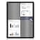 EVERSUPPLY Enclosed Bulletin Board Lockable Display Case Message Board with Locking Door for Indoor Grey Felt Black Aluminum Frame 26 X 20 in
