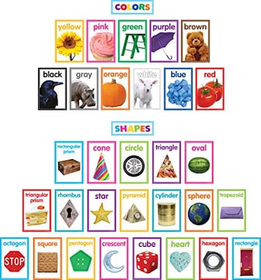 Teacher Created Resources Colorful Photo Shapes Colors Cards Bulletin Board TCR8799