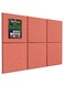 Hsurbtra Cork Board for Wall 24 x 18 Inch 6 Pack Felt Bulletin Notice Board with Pushpins for Office Home School Farmhouse Wall Decor Orange