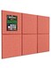 Hsurbtra Cork Board for Wall 24 x 18 Inch 6 Pack Felt Bulletin Notice Board with Pushpins for Office Home School Farmhouse Wall Decor Orange