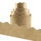 Luckyhern Burlap Bulletin Board Borders Scalloped for Classroom Decoration 36Ft