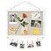 DAHAPYBOO Cork Board with Linen WhiteBulletin Board 17x12 Hanging Corkboards for Office Home School Message Board or Vision Board Decoration